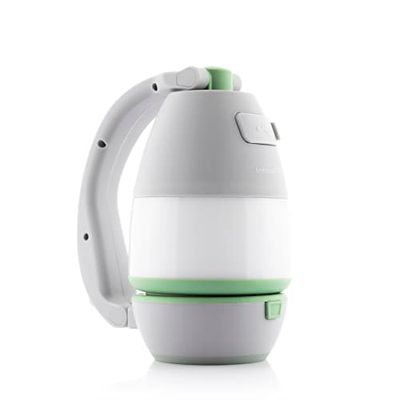 InnovaGoods - Wielofunkcyjna Latarka Kempingowa 4 w 1, 3 Tryby Oświetlenia, Składana, Power Bank 1500mAh, Zielony, Metal Tworzywo Sztuczne