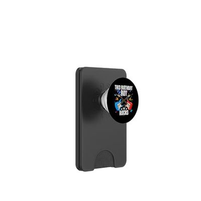 7º Cumpleaños Música Rock Cumpleaños Niño Músico Fiesta Niños PopSockets PopWallet para MagSafe