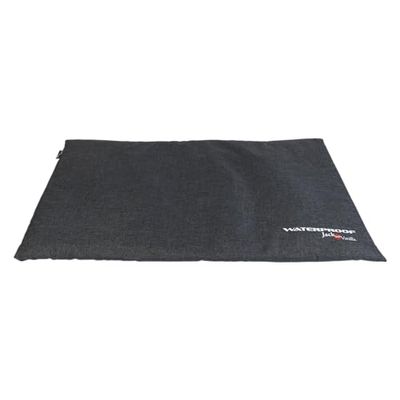 JACK AND VANILLA - Cuscino per Gabbia per Cani Impermeabile - Tappeto a Pelo Cesto e Letto Impermeabile, Antiscivolo, Tutto Comfort per Cani Piccoli a Grandi - Colore Grigio Scuro, S, 58 x 40 cm