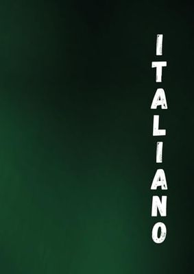 Quaderno formato A4 a righe (1R) materia: Italiano. 120 pagine. Scuola primaria, secondaria, università. Appunti, scrittura, note. Regalo
