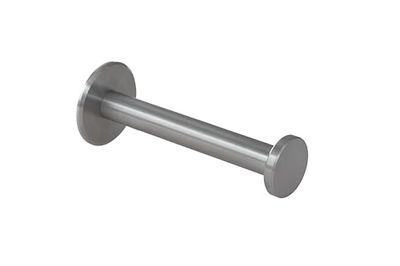 EVI Herrajes | Portarotolo di carta igienica | Autoadesivo o avvitabile | Acciaio Inox | Mod. 050PR1DUALAM