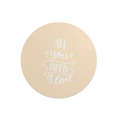 Questo Casa, Round Digital Printed Mouse Pad, Non-Slip Base, for Office and Home, Diameter:22cm