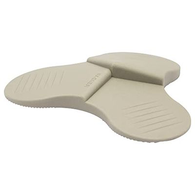 WAGNER Door Wedge/Doorstop 3STOP Color - Ø 108 x 19 mm, Brown Design Wedge Made of high Class Synthetics, to be Pushed Underneath Doors, with 3 Different Wedge Heights - 15698401