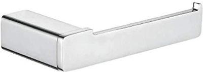 Ibergrif M37103-Plinto, Portarotolo Quadrato senza Coperchio, Porta Carta Igienica, Argento, Ottone