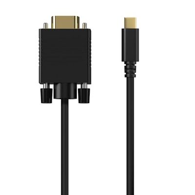 AISENS - A109-0693 - Cavo convertitore USB-C a VGA, USB-C/M-Hdb15/M, nero, 1,8 m