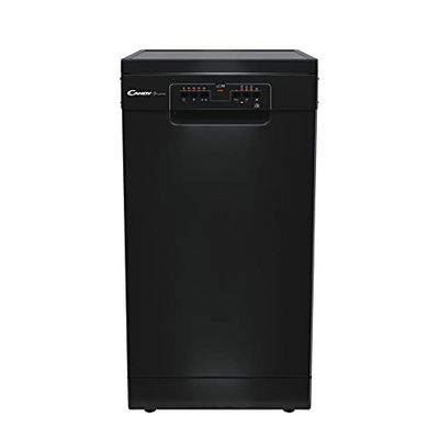 CANDY CDPH 2L1049B-80 Freestanding 10 Place Setting Slimline 45cm Dishwasher, 5 Programmes, Quick wash, Black