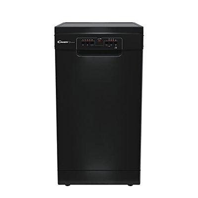 Candy CDPH2L1049B Freestanding Slimline Dishwasher, 10 Place Settings, 45 cm Wide, 5 Programmes, Black