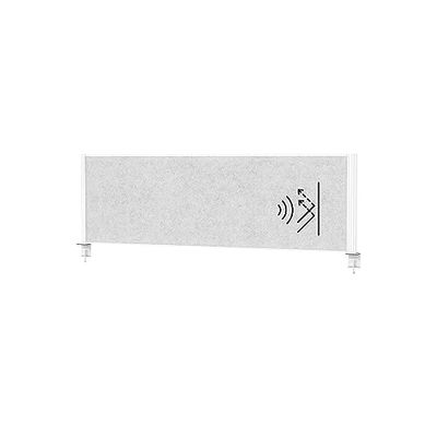 Maul Bordsskiljevägg Akustisk Maulconnecto 160 x 50 cm, Rumsavdelare För Skrivbord, På Kontor Och Praktik, Rumsavskiljare Med Klämfot, Perfekt Som insynsskydd Och Ljudisolering, Allergivänlig