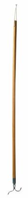 Ordinett Barra perchero de madera con gancho | L 100 cm | Para colgar o sacar la ropa en la parte superior