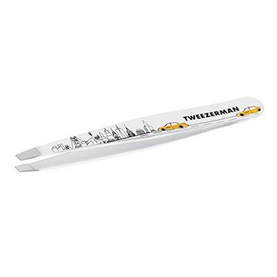 Tweezerman New York City Full Size Slant Tweezer – Tweezers for Facial Hair Removal & Eyebrow Shaping for Men or Women