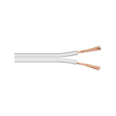 Goobay 15110 Cavo Altoparlanti, Bianco, CU, 4.4mm Diametro, 25m Lunghezza del Cavo