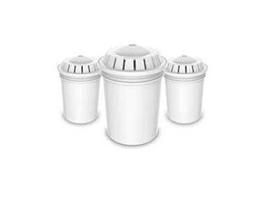 Philips Aqua Solutions Set di 3 filtri di ricambio AWP261 per serbatoi filtro dell'acqua AWP2950, AWP2970, contro batteri, sostanze nocive, microplastica