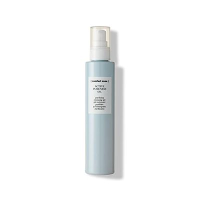 Comfort Zone's Active Pureness Cleansing Gel - For Oily, Acne Prone Skin - With Gluconolactone - Exfoliating, Clears Pores from Makeup and Excess Sebum - Suitable for Vegans - Natural Ingredients