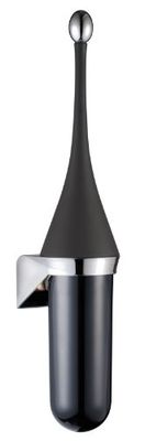 All Care 5765 PlastiQline Exclusive kunststof zwart toiletborstelhouder