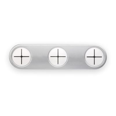 Zarivy Adhesive Kitchen Towel Hanger, Matt Chrome Finish, Ideal for Organizing and Keeping Kitchen Tools Dry.