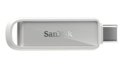 SanDisk Phone Drive met USB Type-C 512 GB (flash drive voor smartphones, tablets en computers, 150 MB/s lezen, sleutelhangerlus om mee te nemen, 1 jaar RescuePRO Deluxe software) - Arctic White