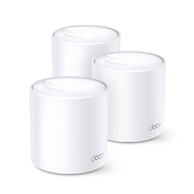 TP-Link Wi-Fi 6 AX3000 Multiroom Mesh wifi-systeem, totaal 650 vierkante meter en 100+ apparaten, 1 GHz quad-core CPU, OFDMA, Homecare (Deco X60 (3-pack))