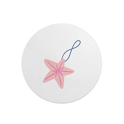 Questo Casa, Tapis de Souris Rond imprimé numérique avec Fond antidérapant pour Bureau et Maison Diamètre 22 cm