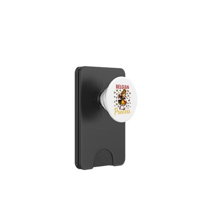 Belgian Princess Girl Dabbing Funny Belgium Pride for Kids PopSockets PopWallet for MagSafe