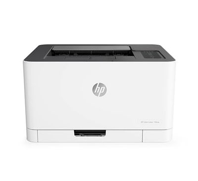 HP Color Laser 150nw 4ZB95A, Impresora Láser Monofunción A4 a color, impresión a doble cara manual, Wi-Fi, Ethernet, USB 2.0 alta velocidad, Compatible con HP Smart App, Panel de control LED, Blanca