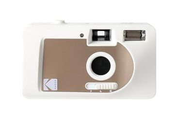 Kodak 490332 S-88 Camera a film motorizzata, funzione di avvolgimento automatico motorizzata da 1,4 pollici (35 mm), bianco e oro