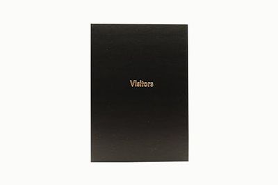 Guildhall T253 Livret de visiteurs pour réception de bureau Noir A4 160 pages