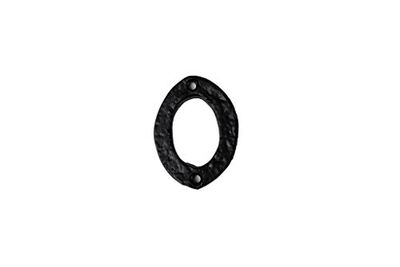 Merriway BH01860 75 mm Garden gancho sujeta Puertas y - diseño rústico y color negro