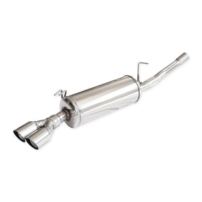 100% acciaio inox scarico sportivo compatibile con Fiat Barchetta 1.8 1995-2003 2x70mm Racing