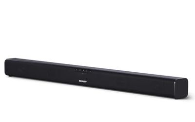 Sharp HT-SB110 Barra de Sonido, Cine en Casa, Bluetooth, HDMI, ARC/CEC, Potencia Máxima Total de Salida 90 W, Control Remoto, 80 cm, Color Negro