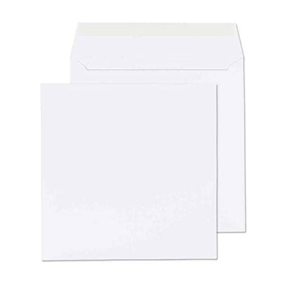 Blake Everyday 155 x 155 mm, 120 gsm Cuadrado Despegar y sellar (2155PS), Ultra White Wove - Paquete de 500