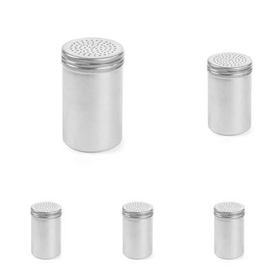 HENDI Salero y pimentero - Pimentero - Gris claro -Aluminio ø65x(H)105 mm (Paquete de 5)