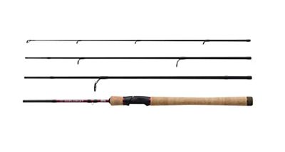Abu Garcia Diplomat V2 - Canne da pesca da viaggio, progettate per essere ripiegate piccole per un facile trasporto, 24T Carbon Blanks, azione da moderata a veloce, gamma di pesi per tutti gli stili