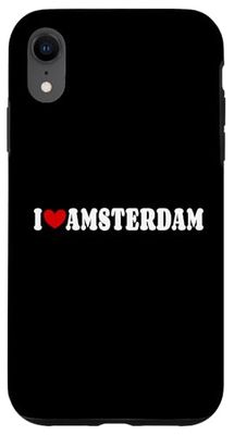 I Love Amsterdam City, I Heart Amsterdam Netherlands Case for iPhone XR