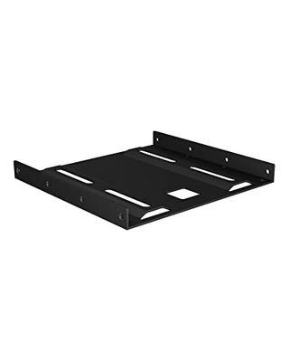 ICY BOX IB-AC653 interne inbouwframe (3,5 inch grootte) voor 1x 2,5 inch harde schijf of SSD, staal, zwart