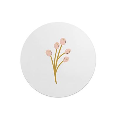Questo Casa, Round Digital Printed Mouse Pad, Non-Slip Base, for Office and Home, Diameter:22cm