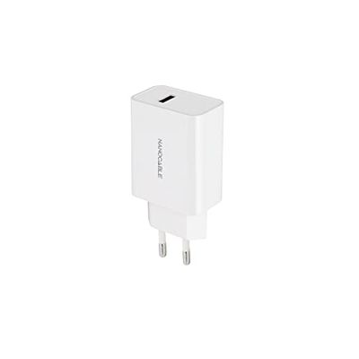 Cargador USB 5V/2.1A, Compacto y de Color Blanco, Ideal para Cargar Dispositivos móviles y Accesorios electrónicos en casa o Viajes.