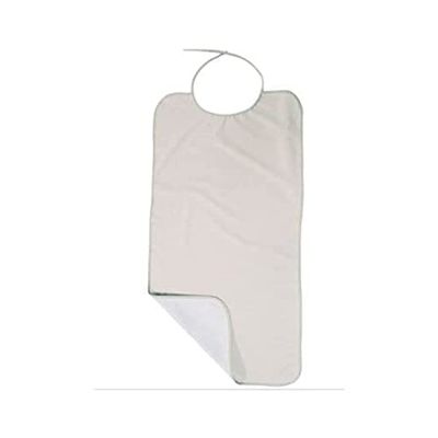 Bavoir en coton, Imperméable, 80 x 40 cm, Blanc