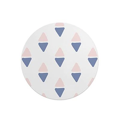 Questo Casa, Rund musmatta med digitalt tryck, halkfri baksida, för kontor och hem, diameter: 22 cm