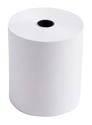 Exacompta - Réf. 7670120V - Carton de 50 bobines pour tickets de caisse - largeur 76 mm x diamètre 70 mm - mandrin 12 mm - 1 pli offset extra-blanc 60g/m² - Métrage (+ ou - 2m) : 40 m