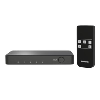 Marmitek Connect 740 - 8K HDMI Schakelaar - 4K 120Hz - 4 AAN/1 Uit - 48Gbps - VRR - ALLM - Dolby Digitaal - HDCP 2.3/2.2 - Automatisch