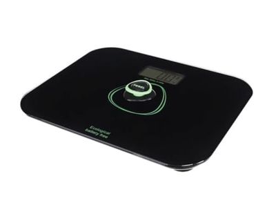Perel Pèse-personne, numérique, max. 150 kg, sans piles, écran LCD, extinction automatique, indicateur de surcharge, noir
