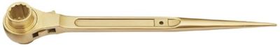 Scaffolding Ratchet Wrench 24 x 27 mm, Durable and Versatile, Ideal for Assembly and Maintenance in Scaffolding Structures.