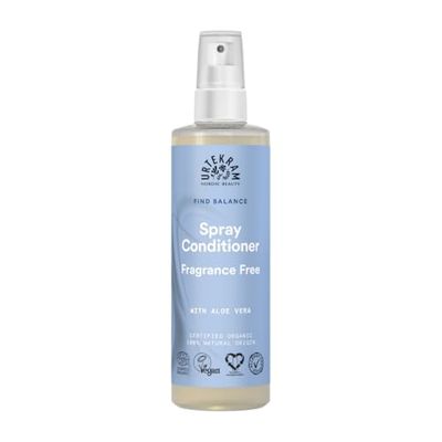 Urtekram Fragrance Free Spray Conditioner - Mild Organic Formula 100% Natural Ingredients, Soothing Aloe Vera Extracts, Leave in Conditioner, Sensitive Scalp Care - 250ml (Pack of 1)