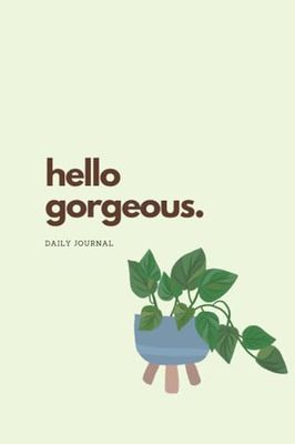 LIVE LOVELY Hello Gorgeous Journal Green Plants