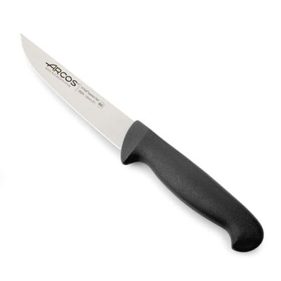 Arcos Série 2900 - faca de cozinha, lâmina de aço inoxidável de nitrum de 130 mm, pega injetada em polipropileno, cor preta