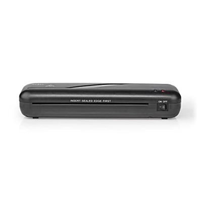Laminatore - Caldo - A4-230 mm/min - Spegnimento automatico - Alimentazione da rete - Nero