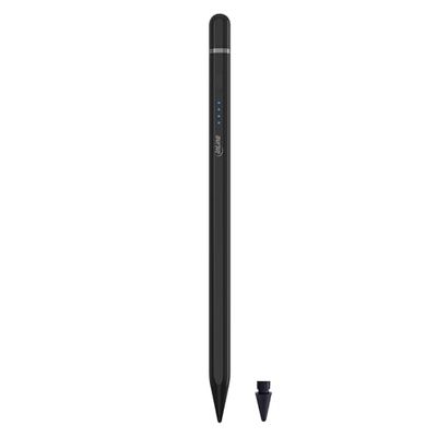InLine Stylus, pekpenna för Apple iPad (2018–2025), penna 2:a generationen, högprecision, lutnings- och handflatesidentifiering, batteri, USB-C, för Apple iPad 2025/Air 11 tum/Air 13 tum, svart