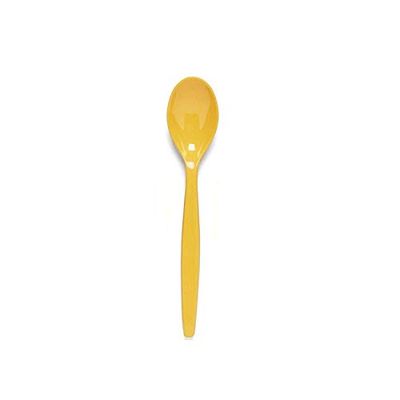 Harfield DE337Y Polycarbonate Teaspoon, Yellow, 14.5 cm Length