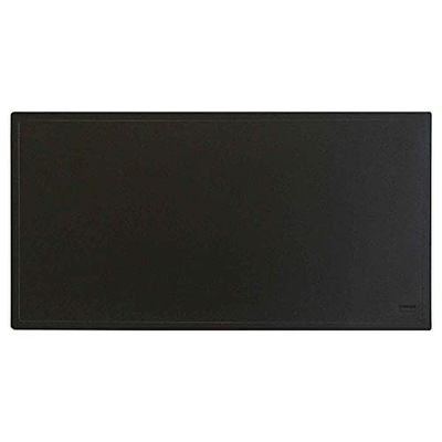 Idena 10545 - bureau-onderlegger in computerpadformaat, zwart, ca. 34 x 65 cm groot, praktisch accessoire voor thuiskantoor, werkkamer en kantoor