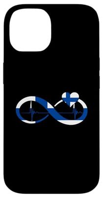 Finland Heartbeat EKG Pulse Heart Finnish Flag Finnish Pride Case for iPhone 14